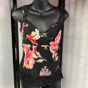Lack FlorL  Stretch Cami Top